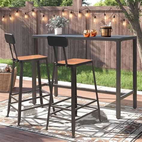 Mua Mupater Outdoor Bar Table 47 Patio Table Rectangular Pub Height