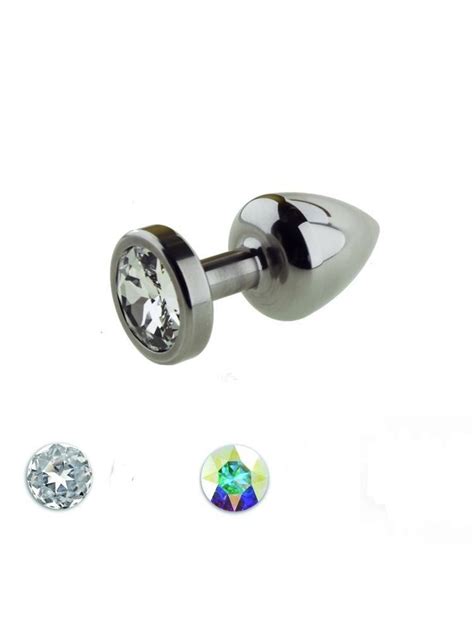 Rosebud Cristal T1 Plug Bijou Anal Inox Chirurgical