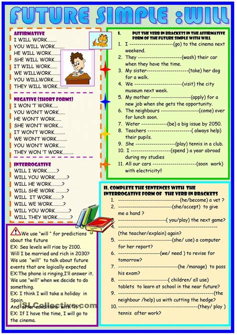 Future Tense Worksheets