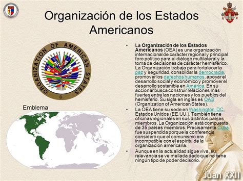 La Organizaci N De Los Estados Americanos O E A