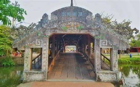 Thanh Toan Tile Bridge In Hue Vietnam