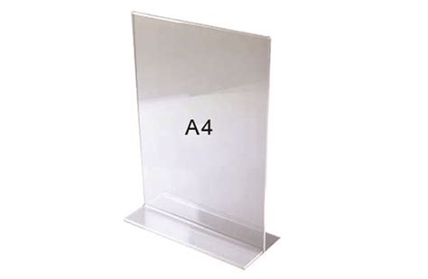 A4 Acrylic Sign Holder Triosqatar