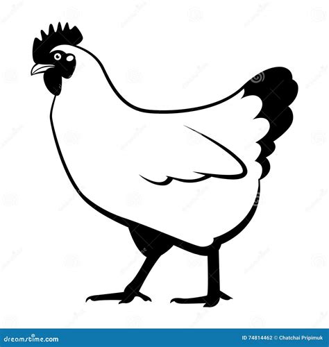 Graphic Chicken Vector Stock Vector Illustration Of Vector