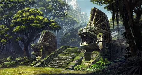 ArtStation - Temple of the Jaguar King, Andrew Collins | Fantasy art ...