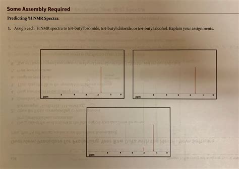 Solved 1. Assign each 1H NMR spectra to tert-butyl bromide, | Chegg.com