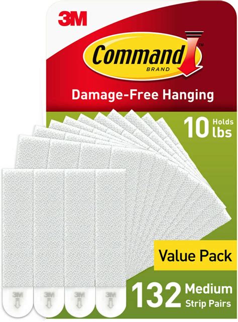 Command Foam Lb Picture Hanging Strips Medium Packages Pairs