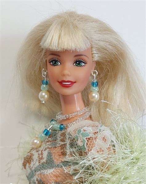 PEARL OOAK Barbie DOLL Green Eyes Blonde Hair Fashion Etsy