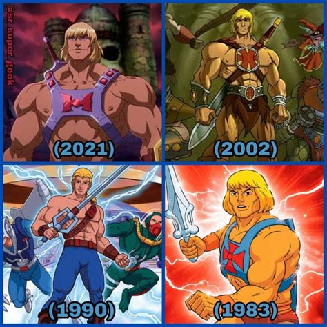 He Man Através Dos Anos Sr Super Geek He Man Thundercats Mom Art