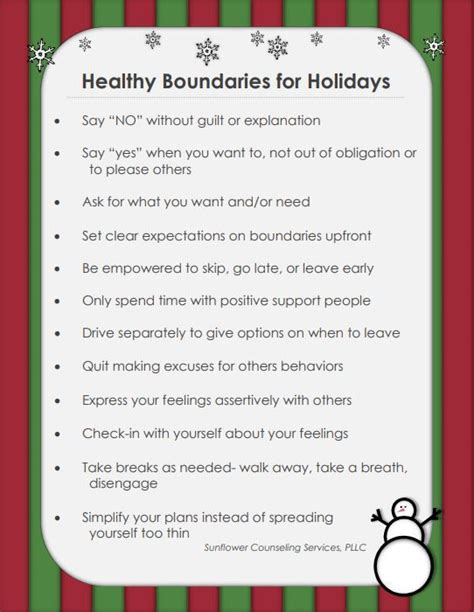 Healthy Boundaries Relationships During The Holidays