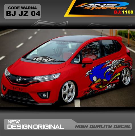 STICKER MOBIL JAZZ BRIO AGYA SIGRA YARIS STIKER MOBIL SKULL STICKER