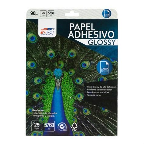 Fast Papel Adhesivo Glossy Tamaño Carta Precio Guatemala Kemik