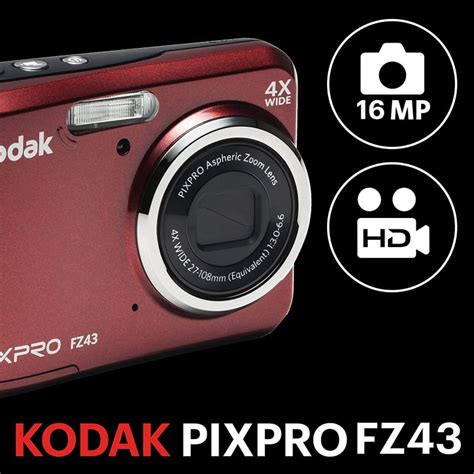 Kodak PixPro Friendly Zoom FZ43 16 MP Roja | PcComponentes.com