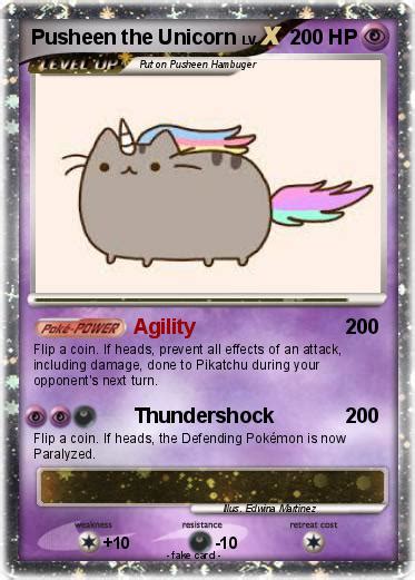 Pokémon Pusheen The Unicorn Agility My Pokemon Card