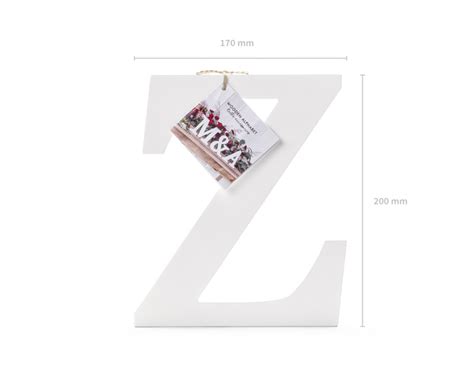 Witte Letter Z Hout 20cm Partywinkel