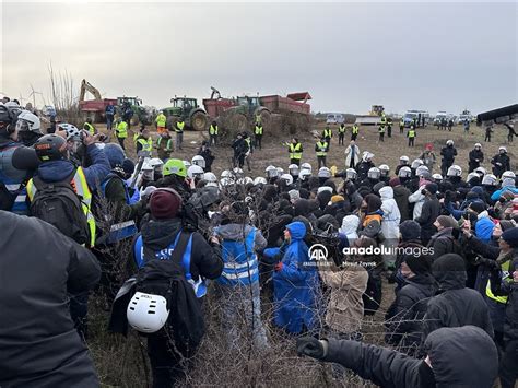 German police start removing barricades at climate protest camp ...