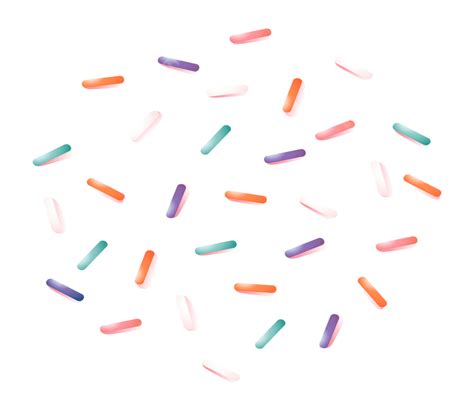 Cake Sprinkles Vector Hd Images Sprinkles Set Cake Confetti Topping