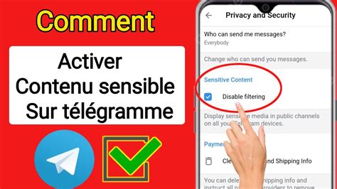 Comment Activer Le Contenu Sensible Sur Telegram 2024 Contenu Sensible