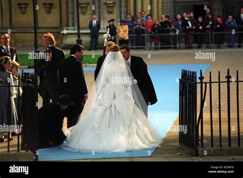 Royalty - Viscount Linley and The Hon. Serena Stanhope Wedding - London Stock Photo - Alamy