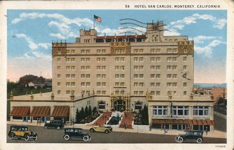 Hotel San Carlos Monterey Ca Postcard