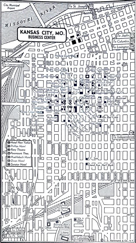 Map Of Downtown Kansas City Missouri | Draw A Topographic Map