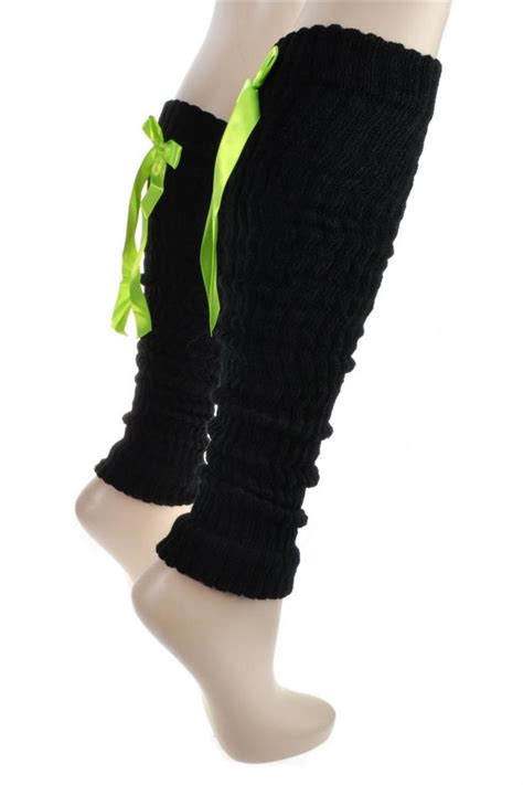 Cable Ribbed Knit Leg Warmers Snug Warm Legwarmers Ribbon Ebay