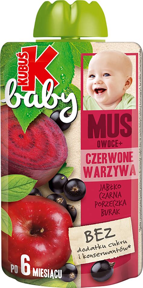 Kubu Baby Mus Owoce Czerwone Warzywa Jab Ka Czarna Porzeczka