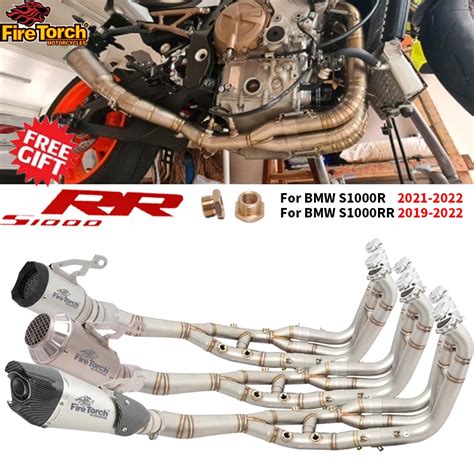 Full System Slip On For Bmw S1000rr 2019 2020 2021 2022 S1000r 2021 2022 Motocycle Exhaust Front