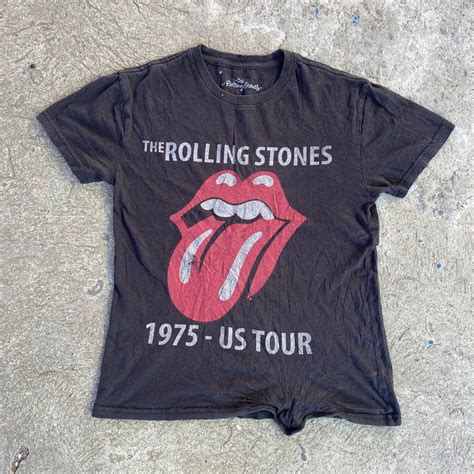 The Rolling Stones 1975 US Tour Reprint Men S Fashion Tops Sets