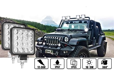 Zhennby Led Arbeitsscheinwerfer W Zusatzscheinwerfer Pcs Offroad Led