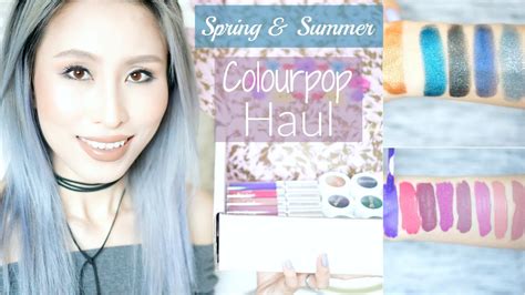 Huge Colourpop Haul Eyeshadows And Liquid Lipsticks Spring Summer 2016 Foodishbeauty Youtube