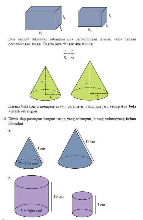 Soal Pilihan Ganda Bangun Ruang Sisi Lengkung Kelas 9 Materi Soal Hot Sex Picture