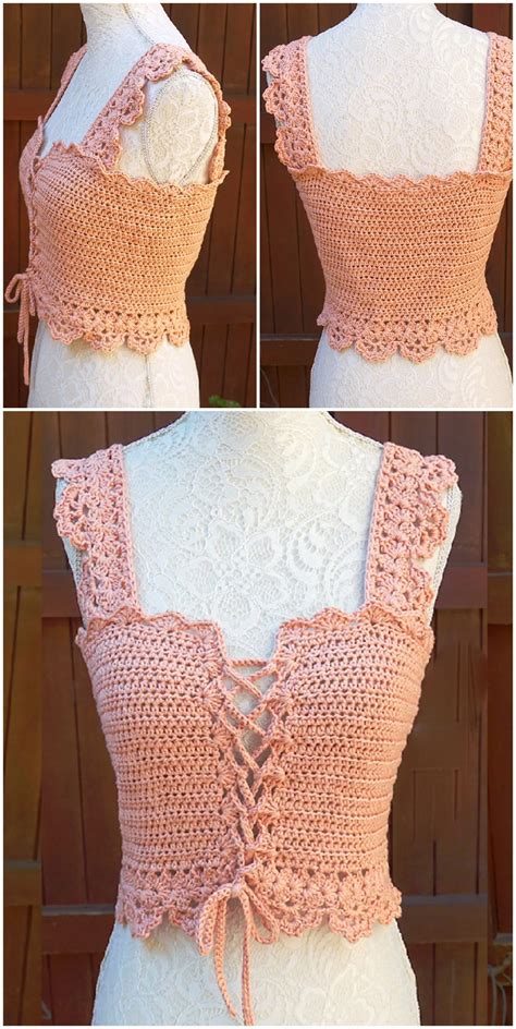 Crochet Stylish Corset Top We Love Crochet