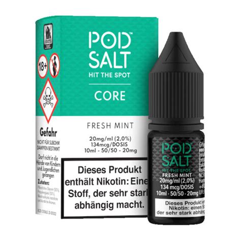 Pod Salt Core Fresh Mint Nikotinsalz Liquid Ml Meyer S Vapeshops