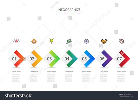 Infographics Design Template Used Business Chart Stock Vector (Royalty ...