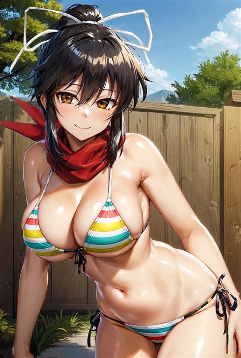 Rule 34 1girls Ai Generated Asuka Senran Kagura Black Hair