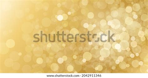 Vector Illustration Glitter Bokeh Golden Background Stock Vector ...