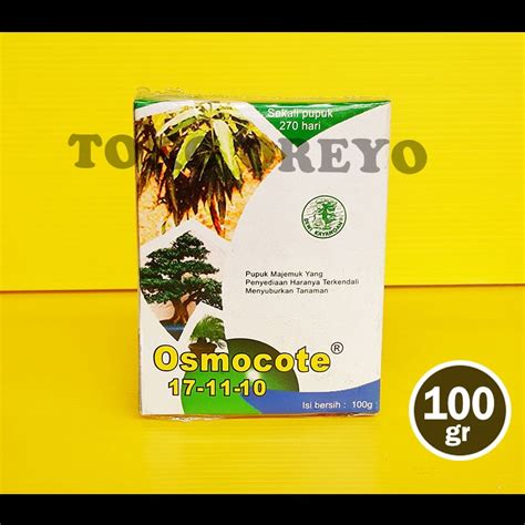 Jual PUPUK OSMOCOTE 17 11 10 100 GRAM KEMASAN PABRIK DEKASTAR DAUN