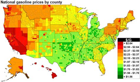 Gas Prices Per State Map - Printable Map