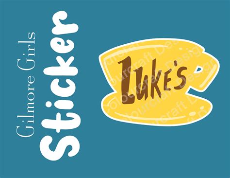 Lukes Diner Logo Sticker Premium Vinyl Assorted Sticker Etsy