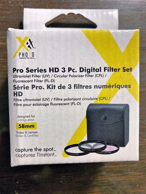 Xit Photo Pro Series Hd Piece Digital Camera Filter Set Mm New Ebay