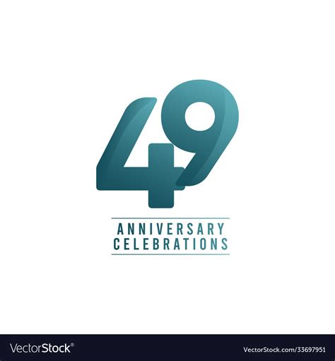 Years Anniversary Celebrations Template Design Vector Image