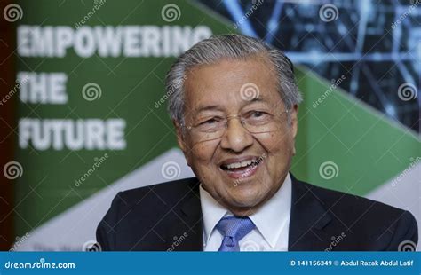 Malaysia Prime Minister Mahathir Mohamad Editorial Stock Image Image