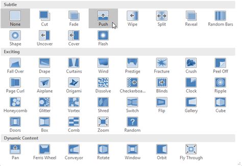 PowerPoint 2016: Applying Transitions