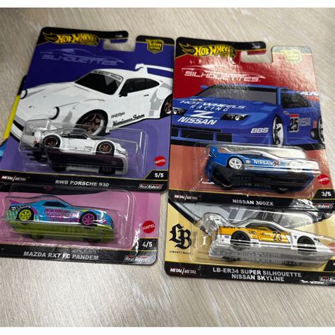 Hot Wheels Car Culture Silhouettes Rwb Porsche Lb Er Super Silhouettes Nissan Skyline