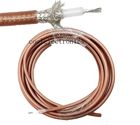 10m Rg400 Double Shielded Copper Braid Rf Coaxial Cable Connector Coax Cable Rg 400 Cable 50ohm