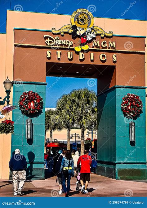 The Entrance To The Disney Mgm Studios Editorial Stock Image Image Of