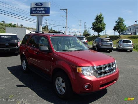 2008 Redfire Metallic Ford Escape Xlt V6 4wd 84669259 Photo 1