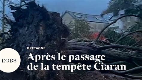 Tempête Ciaran les dégâts en Bretagne après les puissantes rafales de