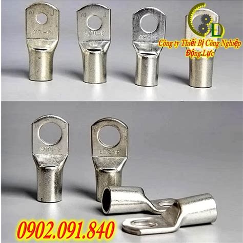 10cái Đầu cos dây điện bít SC 25 8 SC 35 8 đầu cốt đồng bấm dây