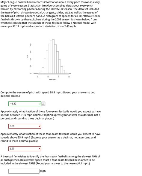 Solved Major League Baseball now records information about | Chegg.com